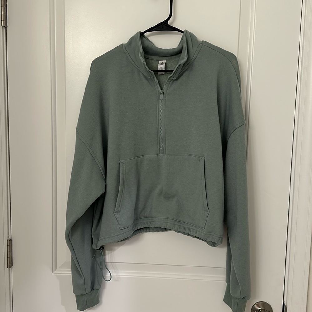 green half zip